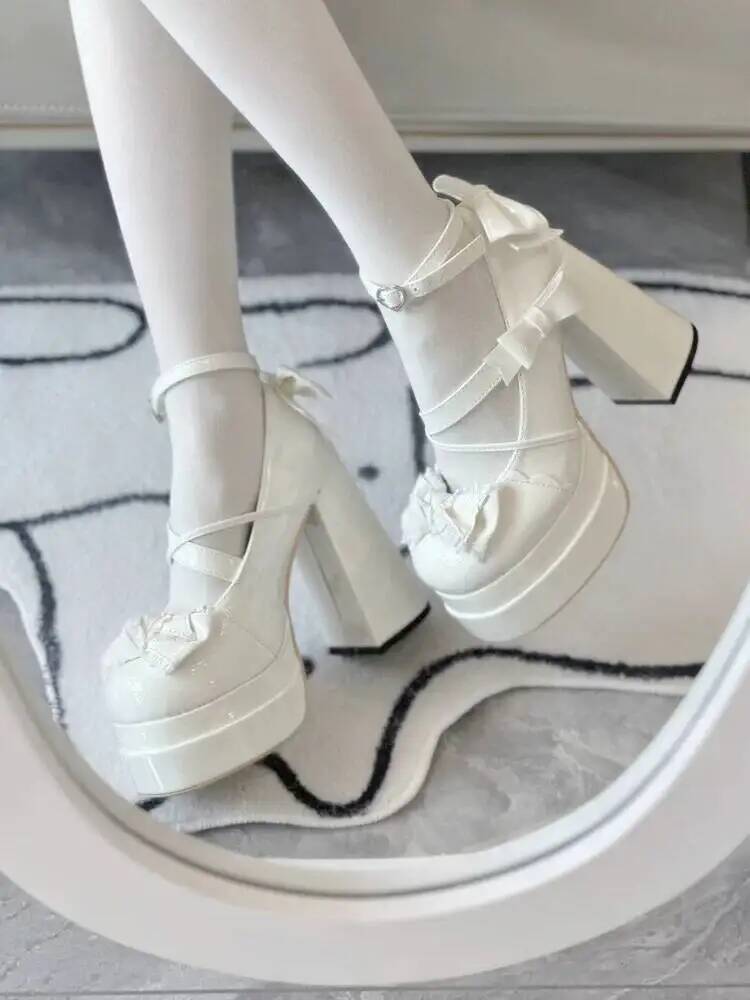 Party Games Cross Platform - Zapatos Lolita con Plataforma, Estilo Mary