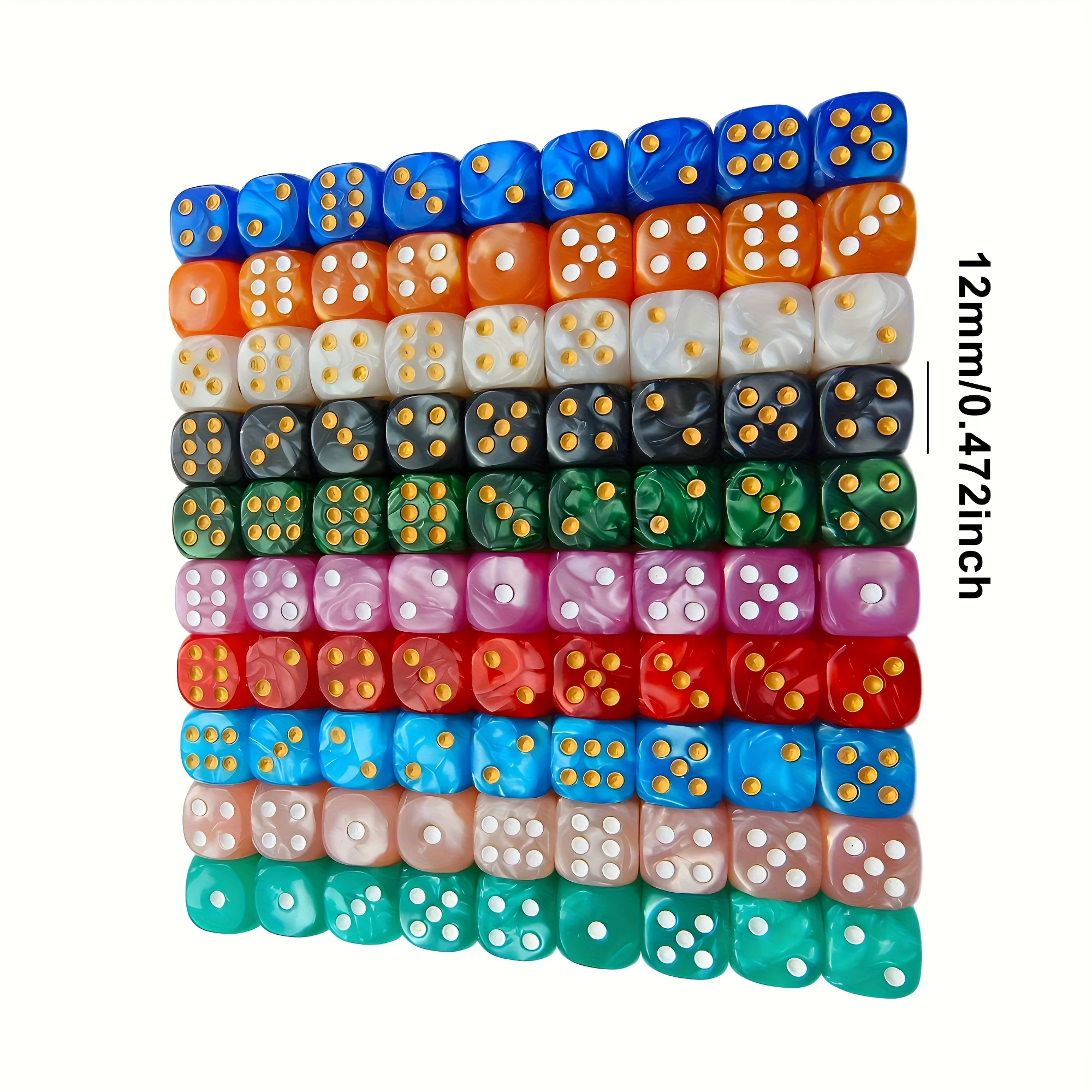 10 dados D6 de 12 mm con diseñ - Party Games Board Game reseña y precio