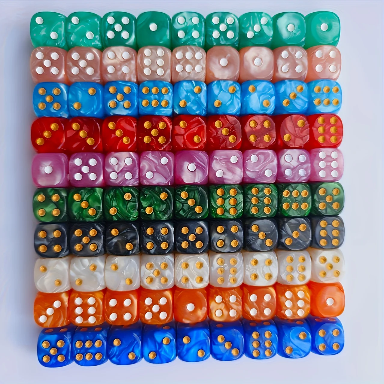 10 dados D6 de 12 mm con diseñ - Party Games Board Game reseña y precio