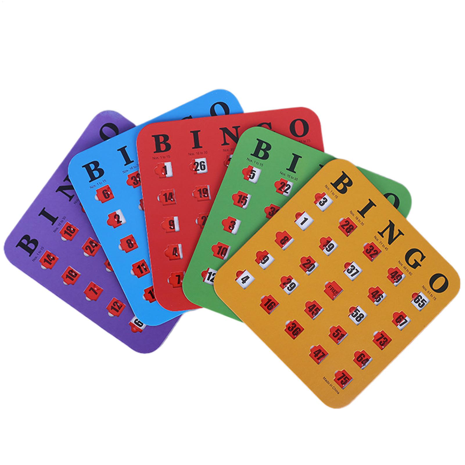 5 tarjetas de juego de bingo d - Party Games Bingo reseña y precio
