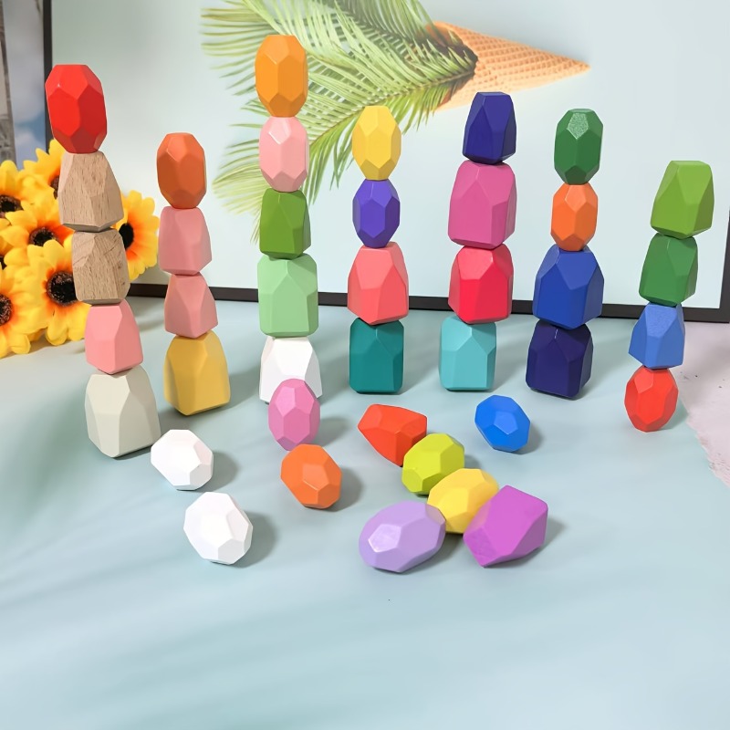 20 piezas de piedras de equili - Party Games Easter For Kids reseña y precio