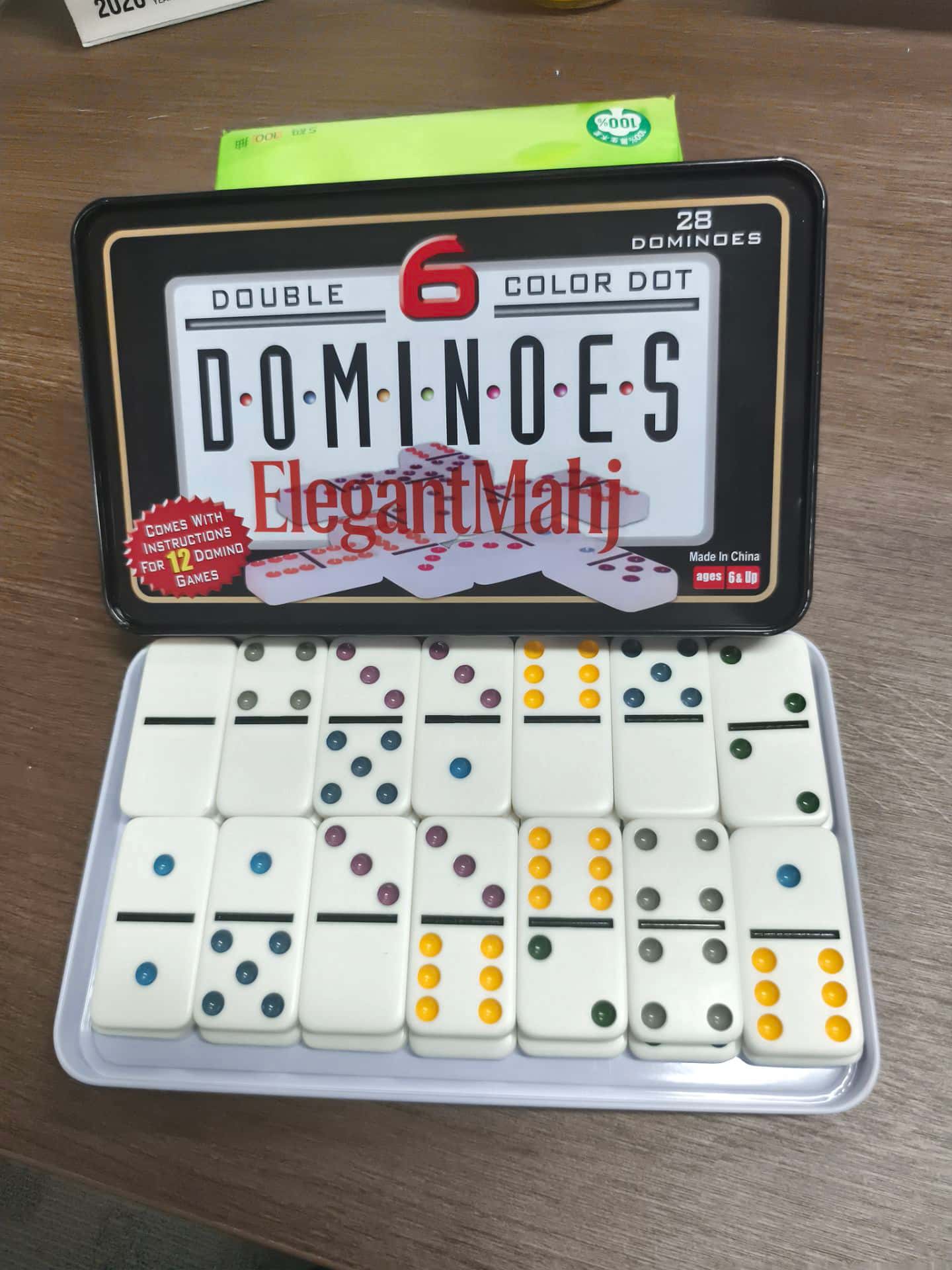 Elegante Juego de Dominó Doble - Party Games Board Game reseña y precio