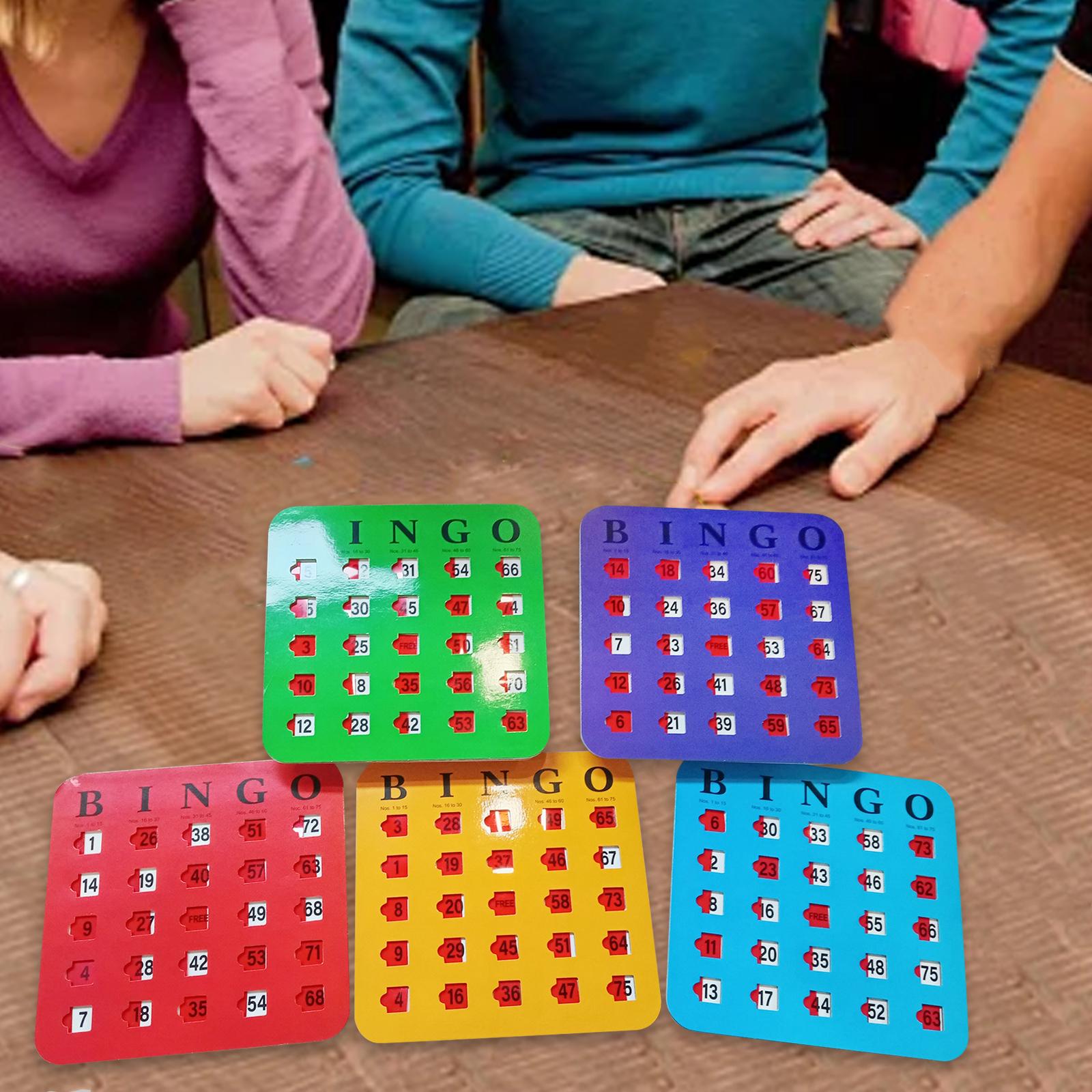 5 piezas de cartón de bingo co - Party Games Large Groups reseña y precio