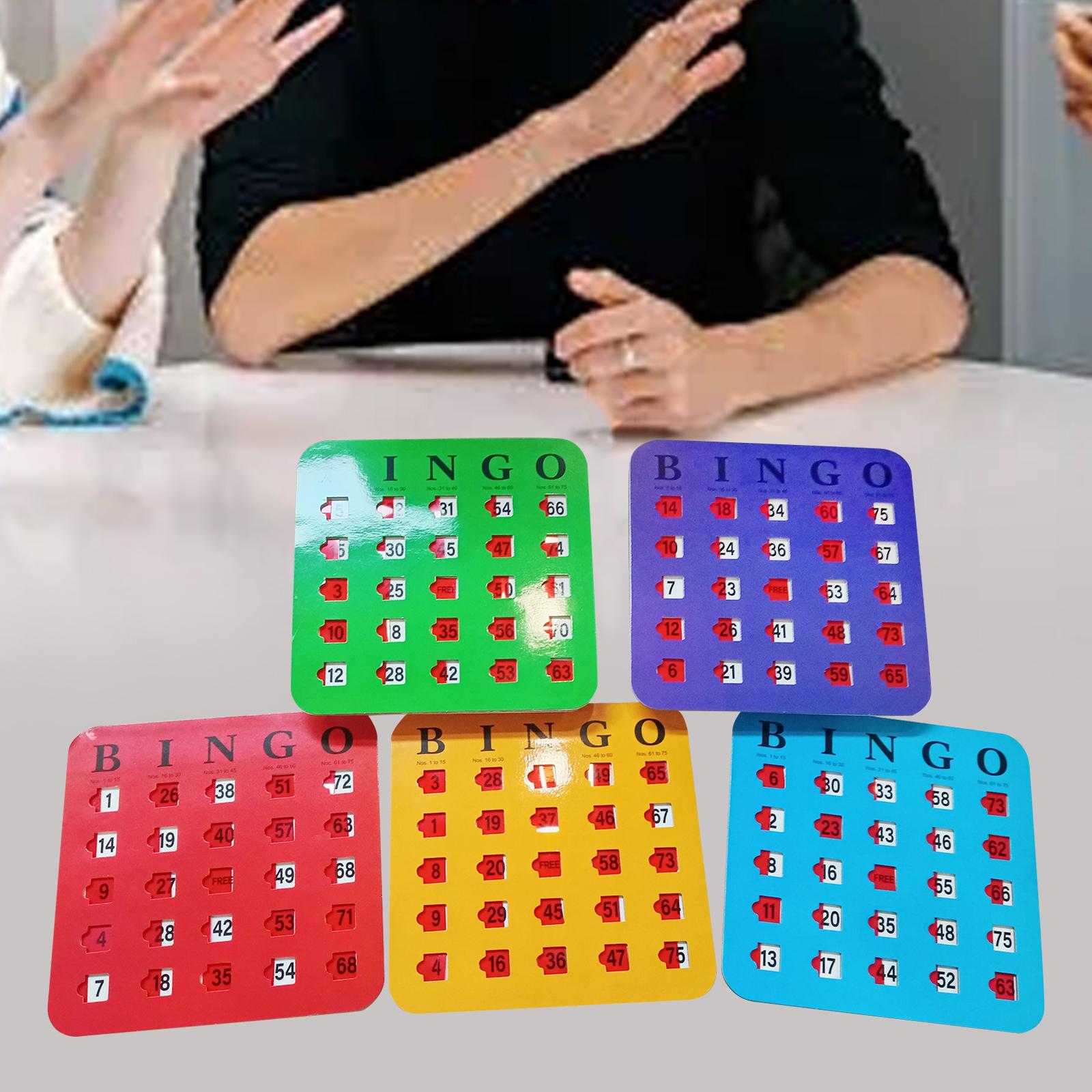 5 piezas de cartón de bingo co - Party Games Large Groups reseña y precio